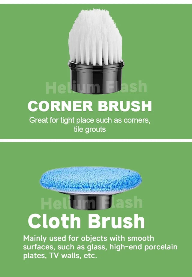 Multipurpose Cleaning Brush  Kitchen Gadgets Hair Brushes Bathroom Broom Toilet Mops Electric Household Cordless Spin Scrubber