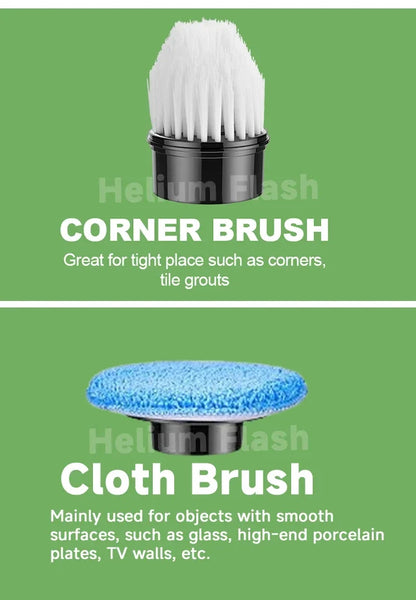 Multipurpose Cleaning Brush  Kitchen Gadgets Hair Brushes Bathroom Broom Toilet Mops Electric Household Cordless Spin Scrubber