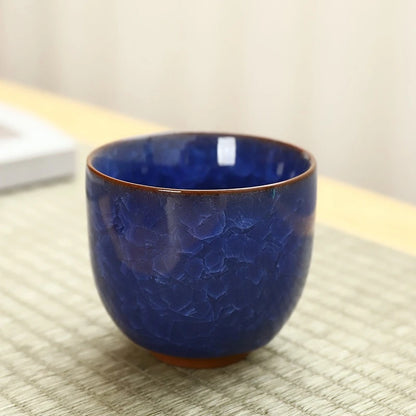 Ice Cracking Style Ceramic Tea Cup,Pottery Espresso Coffee Cups,Porcelain Kung Fu Teacup,Ceramics Sake Mug,Tea Bowl,Wholesale