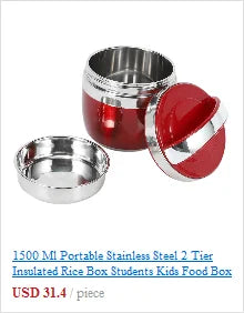 Portable Large Capacity Lunch Box With Heating Stainless Steel Food Container Lunchbox Thermos For Kids Storage Box Bento Box