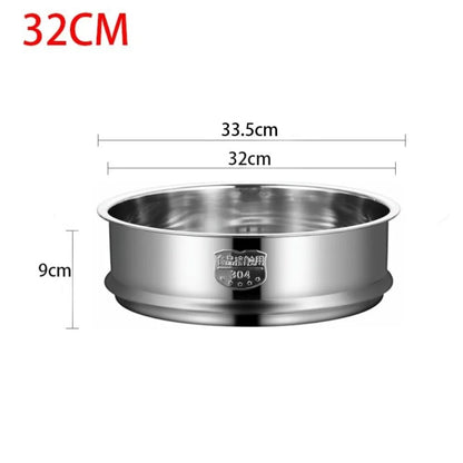 304 Stainless Steel Steamer Basket 16-32cm Thickened Pot Steaming Grid Safe Material Thicken Strainer Food Steam Rack