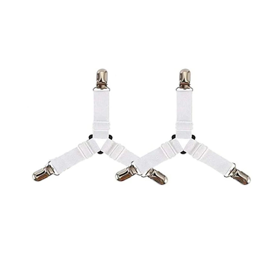 Home Adjustable Elastic Bed Sheet Fixing Clip Sofa Mattress Cover Corner Holder Clip Fastener Mattress Feets Organize Gadgets