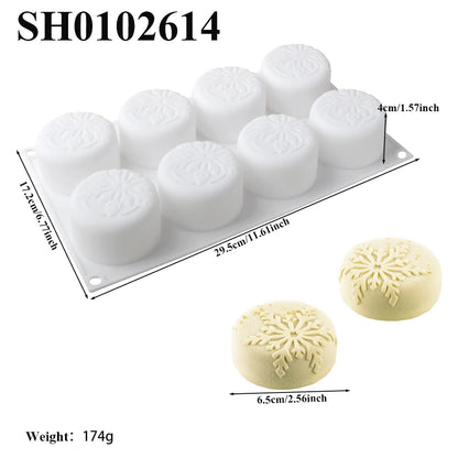 Chrysanthemum Cocoa Bean Pudding Cup Cherry Blossom Design Silicone Cake Mold Chocolate Mould Kitchen Dessert Decorating Tools