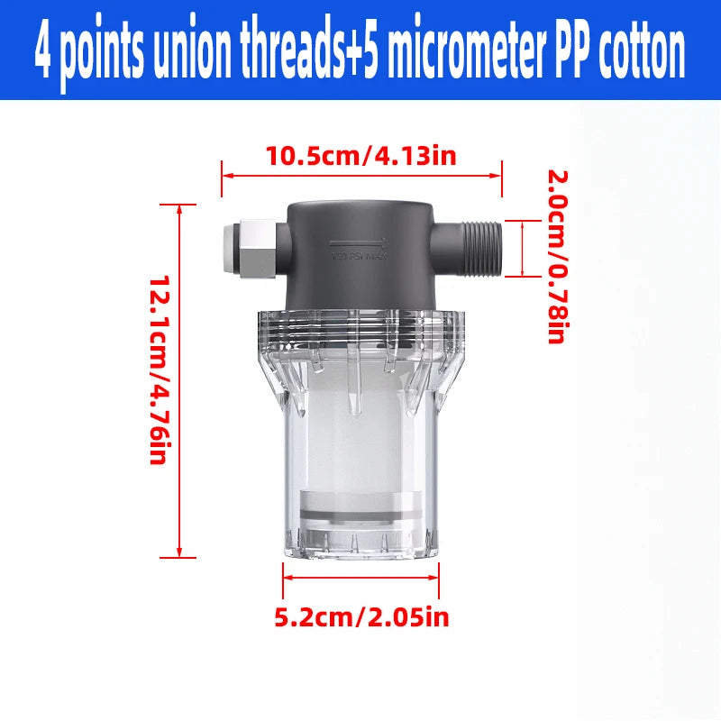 Purifier Output Universal Shower Filter PP Cotton Shower Strainer Faucet Water Heater Purification Kitchen Bathroom Fittings