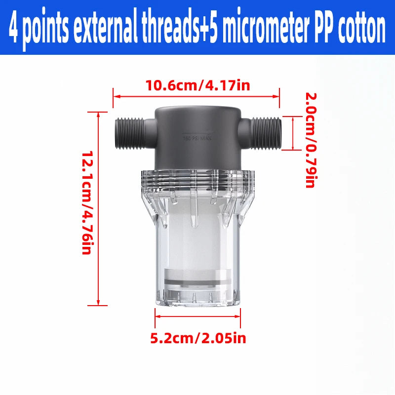 Purifier Output Universal Shower Filter PP Cotton Shower Strainer Faucet Water Heater Purification Kitchen Bathroom Fittings