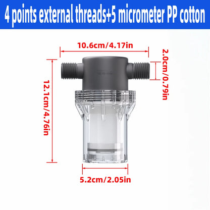 Purifier Output Universal Shower Filter PP Cotton Shower Strainer Faucet Water Heater Purification Kitchen Bathroom Fittings