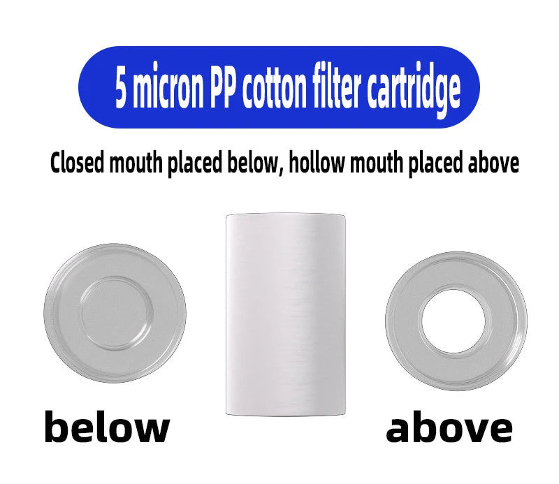 Purifier Output Universal Shower Filter PP Cotton Shower Strainer Faucet Water Heater Purification Kitchen Bathroom Fittings