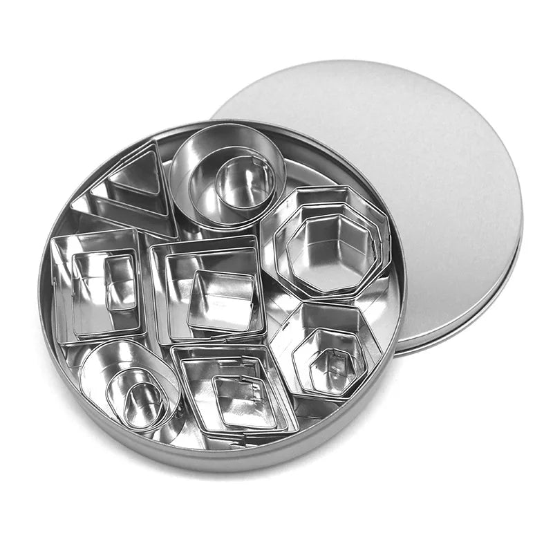 Stainless Steel Sugar Biscuit Press Stamp Embosser Cookie Cutter DIY Fondant Cake Mold Pastry Decor Baking Accesories