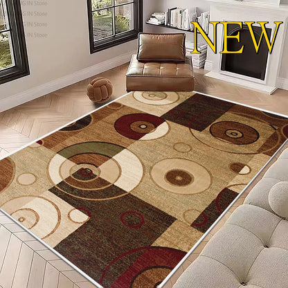 Modern Abstract Style Large Living Room Carpet Decoration Home Rugs for Bedroom Non-slip Lounge Rug Mat for Children Washable