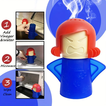 Angry Mama Oven Steam Microwave Cleaner Easily Remover Oil Dirt Fridge Deodorizer For Kitchen Cleaning Tool Useful Household