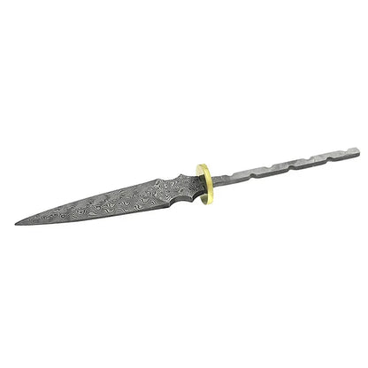 Damascus Steel Blade Pu 'er Tea Knife Billets DIY Hand Tool Parts Outdoor Tea Needles Dull  Blade Blank embryo  Accessories