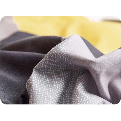 Geometry printed flat bed sheet set couple 2 people super cozy luxury double bed bedsheet single double queen king size