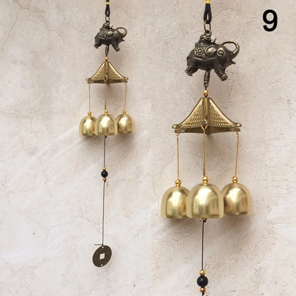 1Pc Antique Wind Chime Copper Yard Garden Outdoor Living Decoration Metal Wind Chimes Outdoor Chinese Oriental Lucky Metal Decor