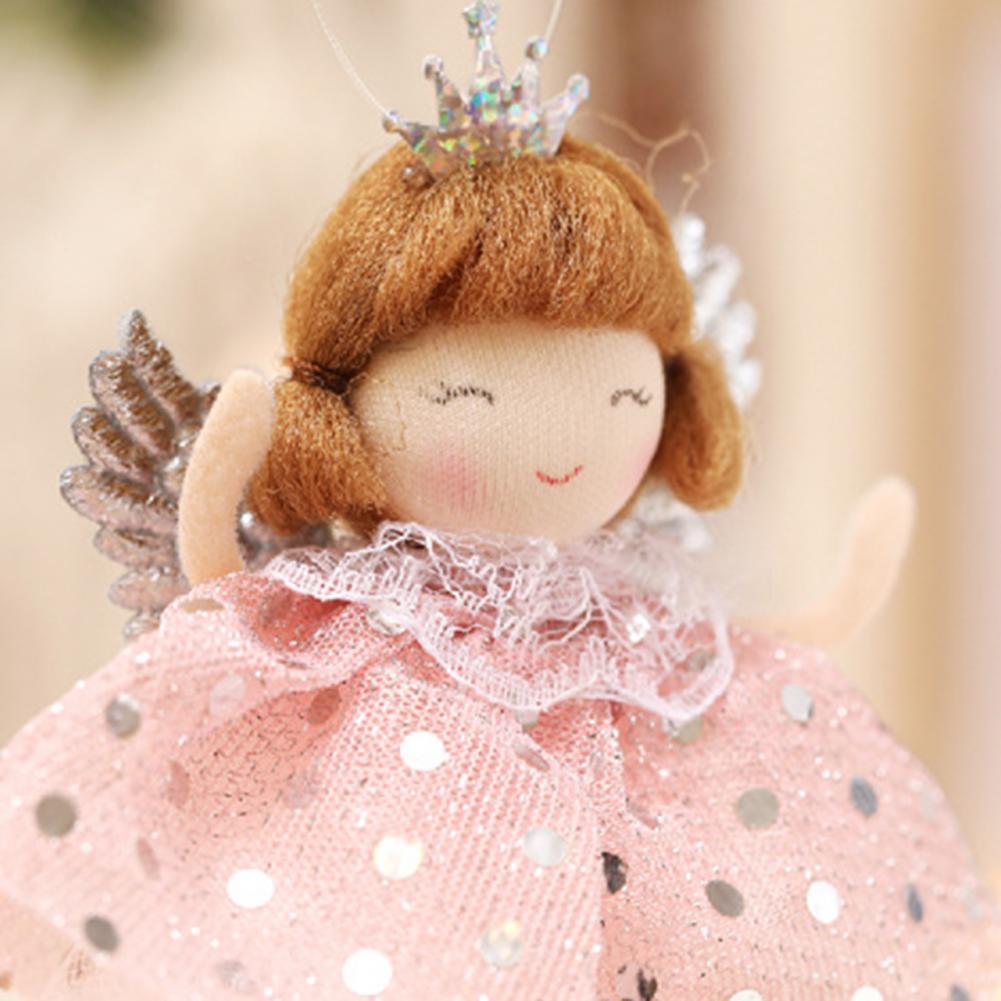 Lovely Angel Doll Attractive Hanging Pendant Colorful Vivid Christmas Doll Xmas Tree Ornament