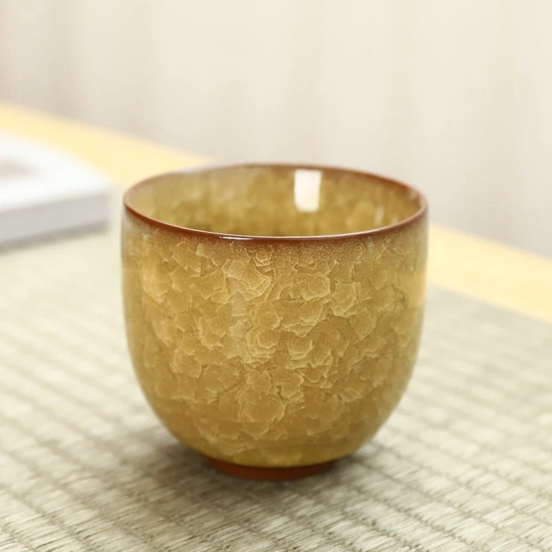 Ice Cracking Style Ceramic Tea Cup,Pottery Espresso Coffee Cups,Porcelain Kung Fu Teacup,Ceramics Sake Mug,Tea Bowl,Wholesale