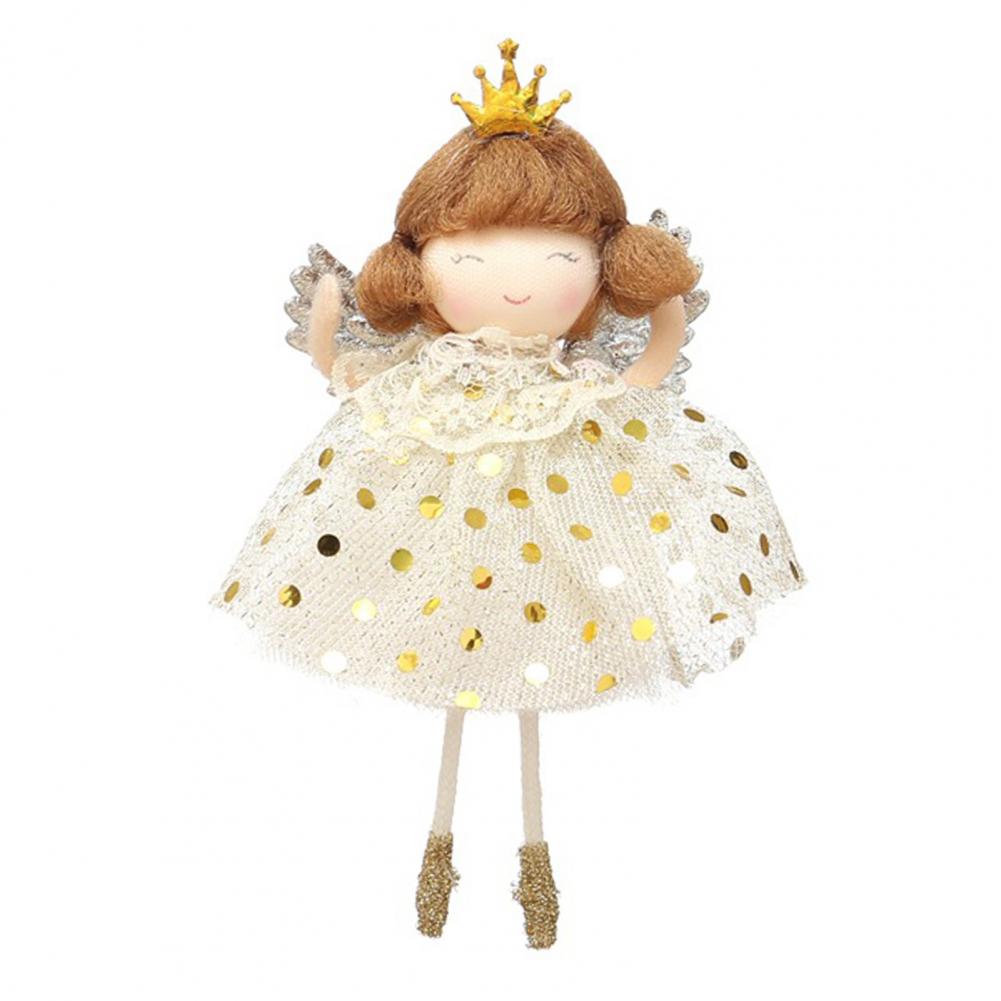 Lovely Angel Doll Attractive Hanging Pendant Colorful Vivid Christmas Doll Xmas Tree Ornament