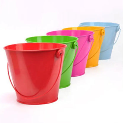 Hook Flower Pot Wrought Iron Flower Barrel Balcony Pots Planters Wall Hanging Bucket Pot Decorative Flower Pot Garden Supplies