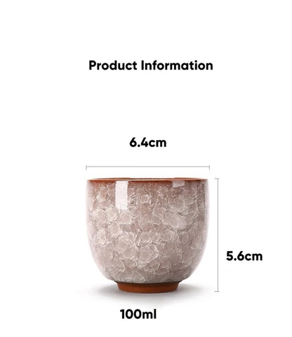 Ice Cracking Style Ceramic Tea Cup,Pottery Espresso Coffee Cups,Porcelain Kung Fu Teacup,Ceramics Sake Mug,Tea Bowl,Wholesale