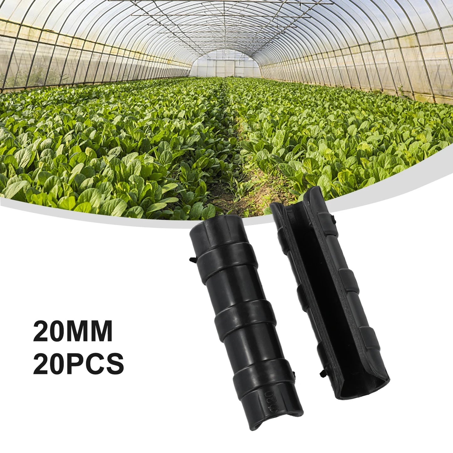20Pcs 19/20/25mm Clip Plant Greenhouse Film Clips Fixed Pipe Frame Tube Clamp Garden Greenhouses Supplies