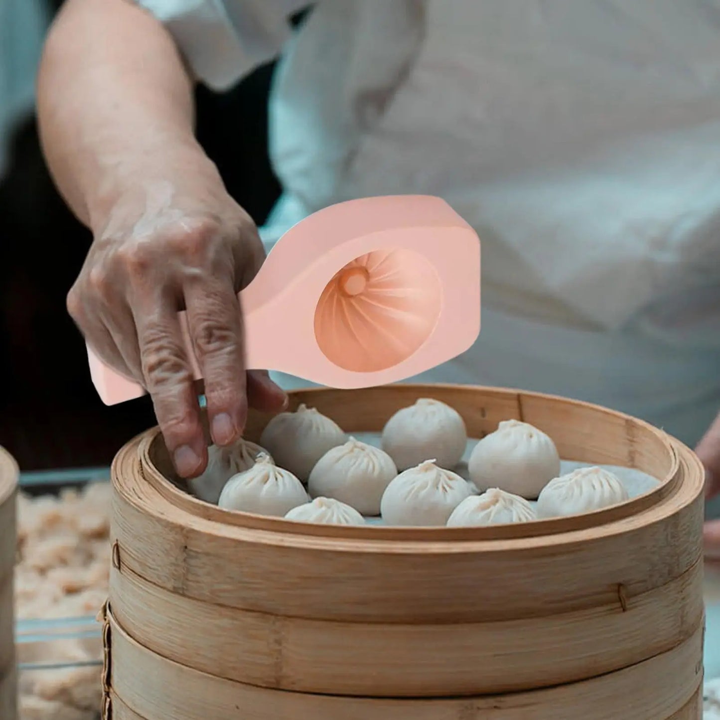 Chinese Baozi Molds Handmade Pastry Bun Making Mould Handheld Chinese Style Baozi Maker Steamed Stuffed Bun Tool