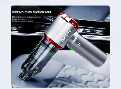 SZUK 18000PA Mini Car Vacuum Cleaner Wireless Handheld Cleaning Machine for Keyboard Powerful Portable Vacuum Cleaner for Car