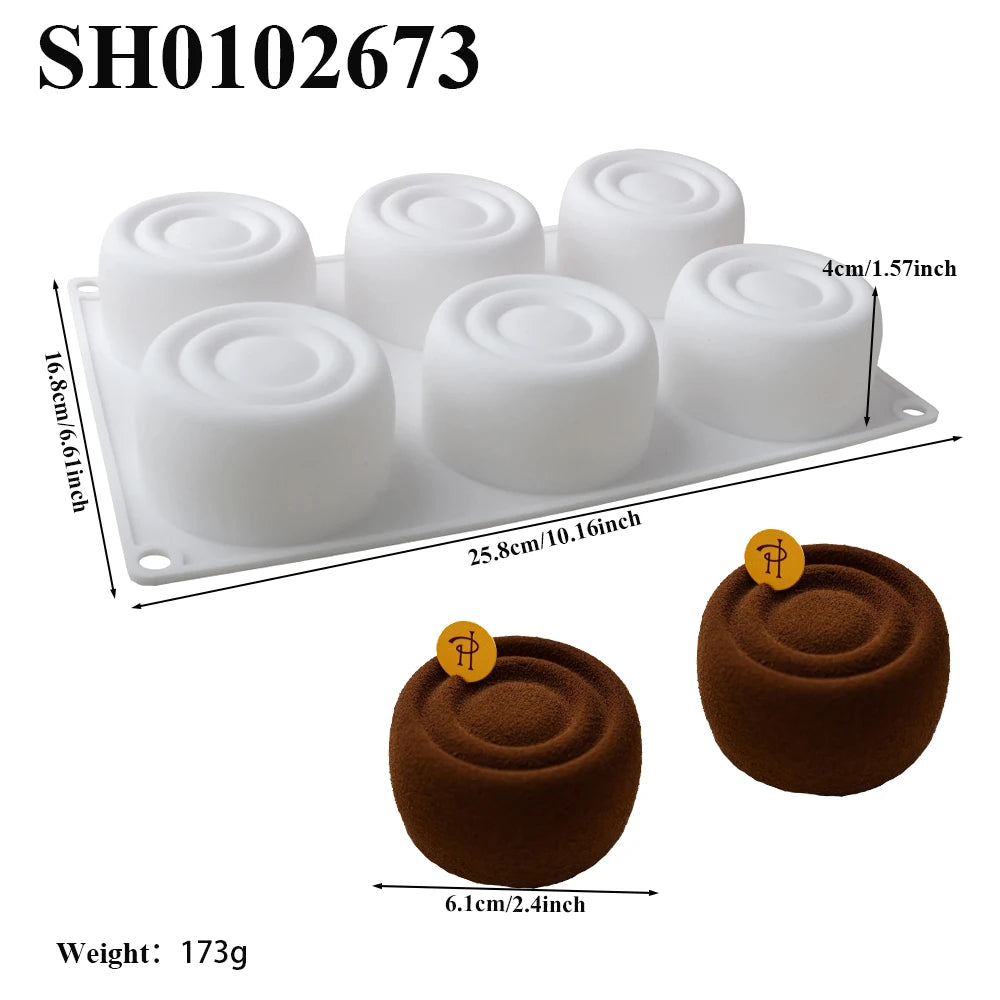 Chrysanthemum Cocoa Bean Pudding Cup Cherry Blossom Design Silicone Cake Mold Chocolate Mould Kitchen Dessert Decorating Tools