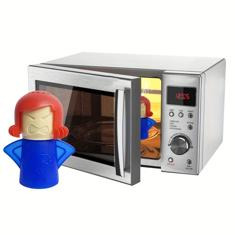 Angry Mama Oven Steam Microwave Cleaner Easily Remover Oil Dirt Fridge Deodorizer For Kitchen Cleaning Tool Useful Household
