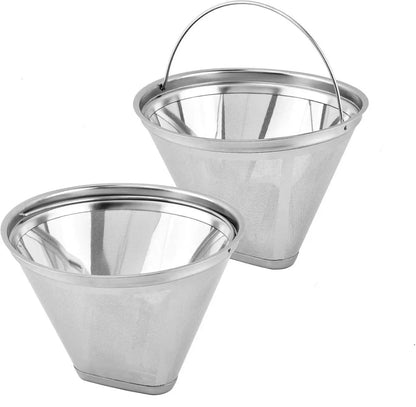 Reusable Coffee Filter Compatible with Cuisinart Coffee Maker, 304 Stainless Steel Mesh Permanent Filter for Cuisinart 10-14cup