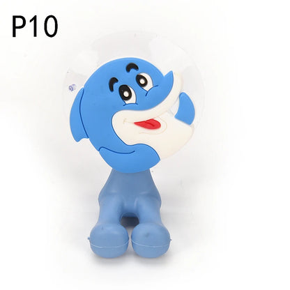Suction Cup Toothbrush Holder Bathroom Accessories Set Tool Wall Suction Holder Animal Cute Cartoon Animals