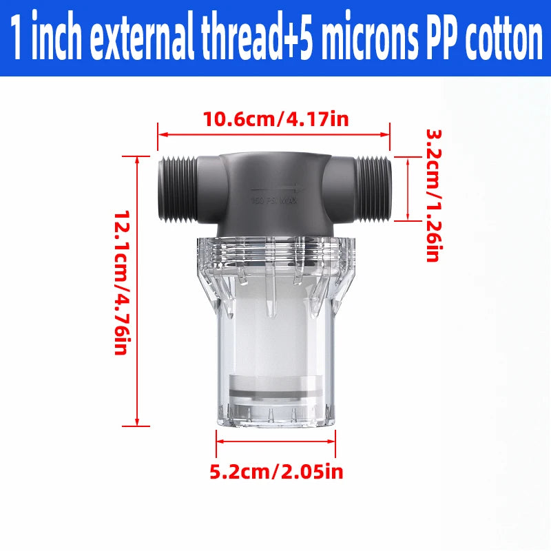 Purifier Output Universal Shower Filter PP Cotton Shower Strainer Faucet Water Heater Purification Kitchen Bathroom Fittings