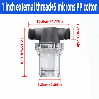Purifier Output Universal Shower Filter PP Cotton Shower Strainer Faucet Water Heater Purification Kitchen Bathroom Fittings
