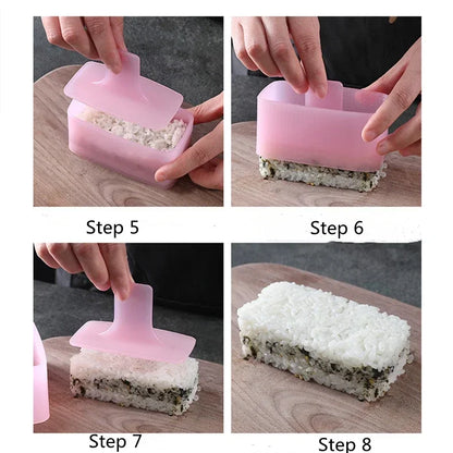 1Pc Warship Sushi Mould Onigiri Mould Rectangular Sushi Kitchen Accessories Set Bento Mould Cooking Tools Rice