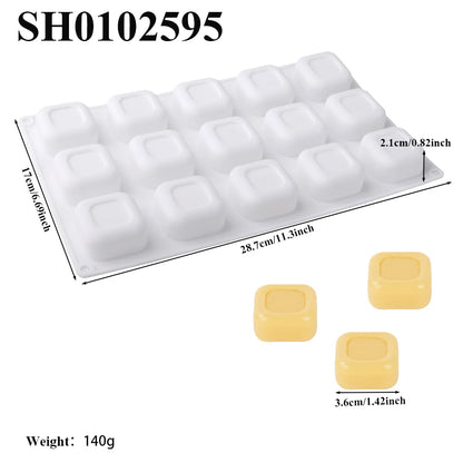Chrysanthemum Cocoa Bean Pudding Cup Cherry Blossom Design Silicone Cake Mold Chocolate Mould Kitchen Dessert Decorating Tools