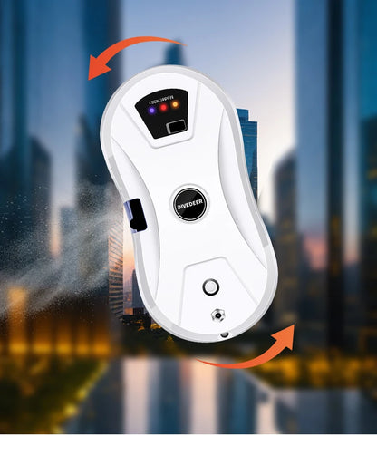 DIVEDEER Window Cleaning Robot  High Suction Intelligent Electric Window Cleaner Water Jet Vacuum Cleaner