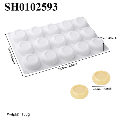 Chrysanthemum Cocoa Bean Pudding Cup Cherry Blossom Design Silicone Cake Mold Chocolate Mould Kitchen Dessert Decorating Tools