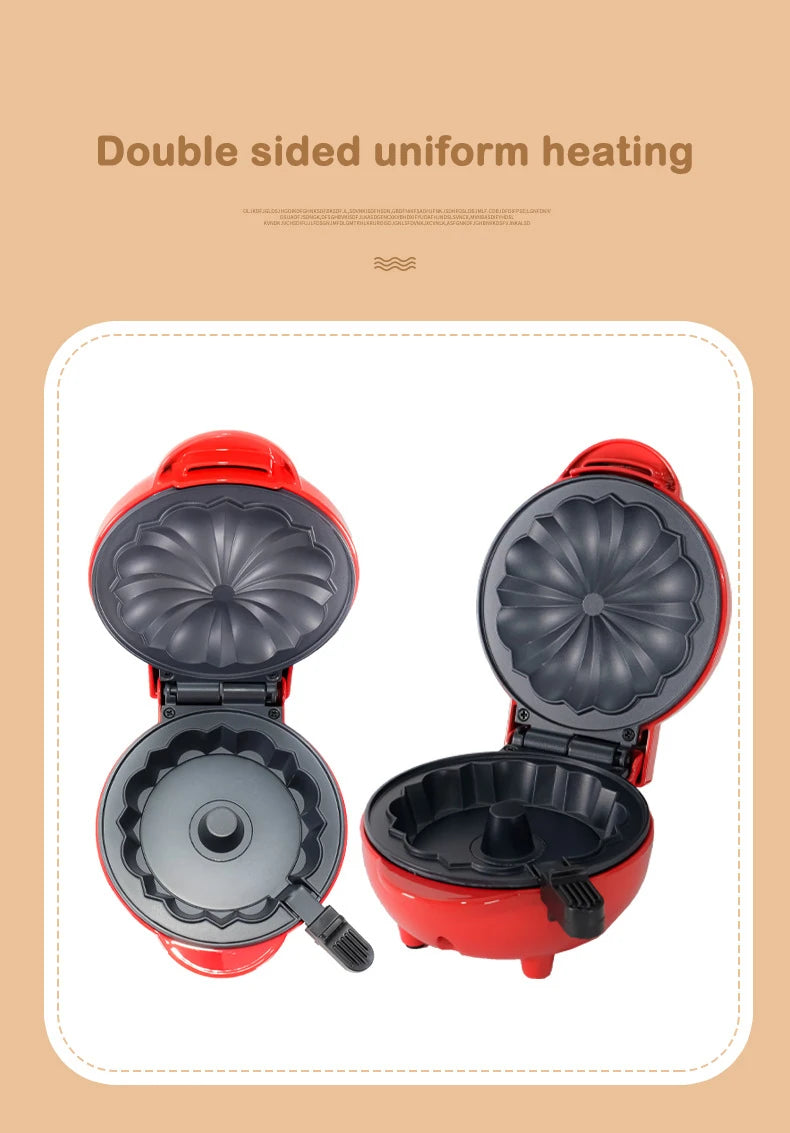 DMWD Electric Cake Maker Mini Waffles Bowl Breakfast Machine Non-Stick Cupcake Muffin Oven Pumpkin Pie Molds Egg Cake 110V/220V