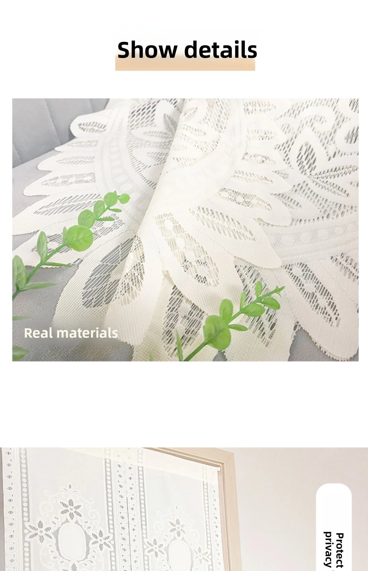 No-Drill Lace Door Curtain Bedroom Living Room Kitchen Partition Semi-Bli Entrance European Sle Fabric Door Curtain