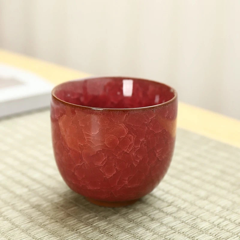 Ice Cracking Style Ceramic Tea Cup,Pottery Espresso Coffee Cups,Porcelain Kung Fu Teacup,Ceramics Sake Mug,Tea Bowl,Wholesale