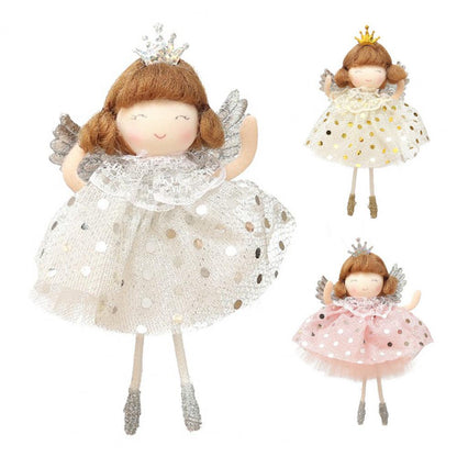Lovely Angel Doll Attractive Hanging Pendant Colorful Vivid Christmas Doll Xmas Tree Ornament