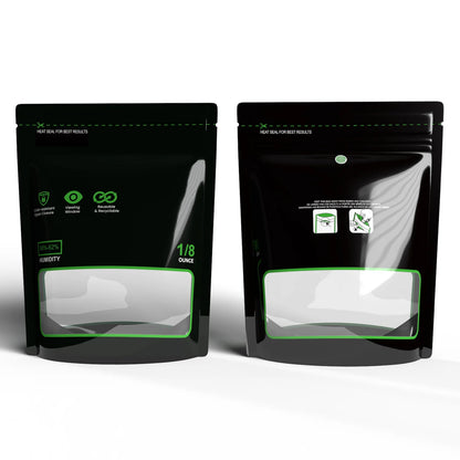 1/8 Ounce~1 Pound Lock & Seal Storage & Curing Bags 58%-62% RH Terp Cultivation Pouches Heat Sealable Child Resistant