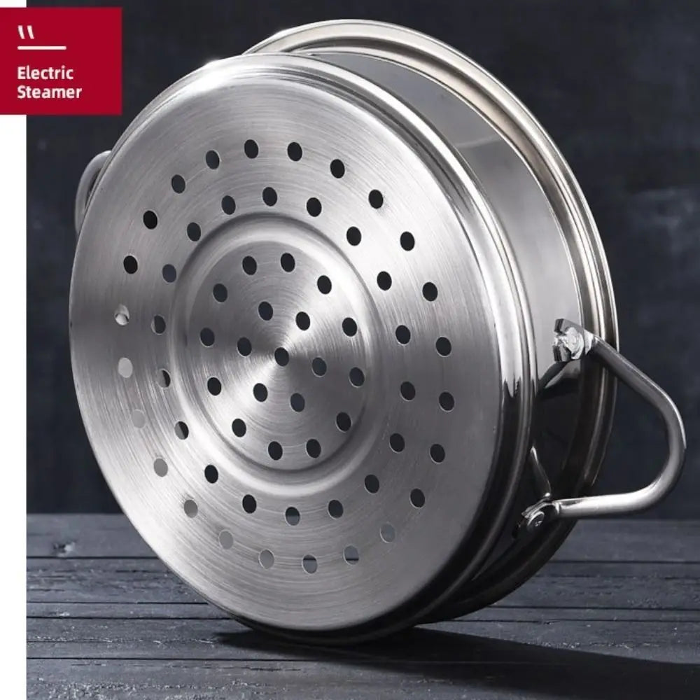 304 Stainless Steel Steamer Basket 16-32cm Thickened Pot Steaming Grid Safe Material Thicken Strainer Food Steam Rack
