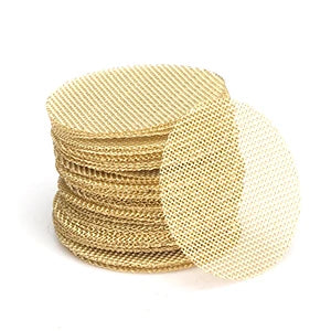 Scotte 200pcs Brass Pipe Screens,Metal Pipe Filter Screen with Storage Box,12.7mm(0.5in),19.05mm(0.75in)