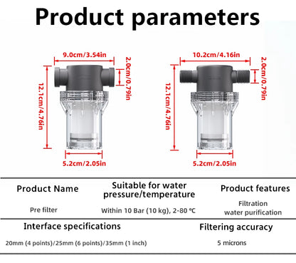Purifier Output Universal Shower Filter PP Cotton Shower Strainer Faucet Water Heater Purification Kitchen Bathroom Fittings