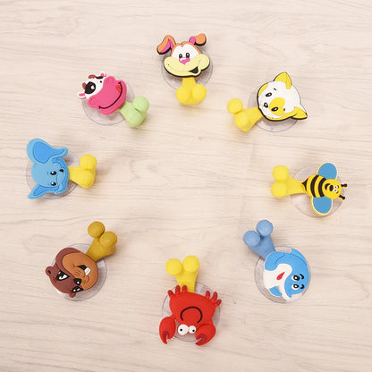 Suction Cup Toothbrush Holder Bathroom Accessories Set Tool Wall Suction Holder Animal Cute Cartoon Animals