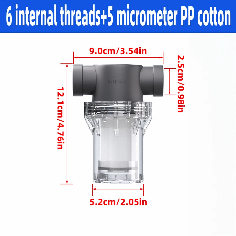 Purifier Output Universal Shower Filter PP Cotton Shower Strainer Faucet Water Heater Purification Kitchen Bathroom Fittings
