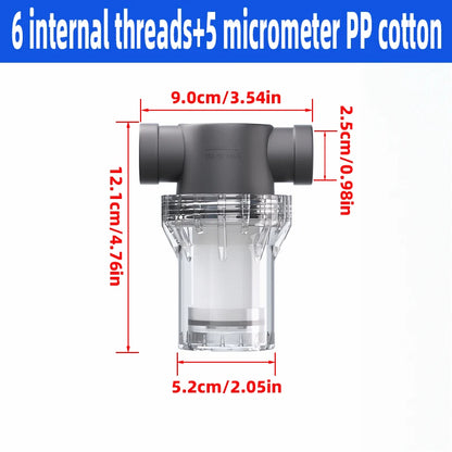 Purifier Output Universal Shower Filter PP Cotton Shower Strainer Faucet Water Heater Purification Kitchen Bathroom Fittings