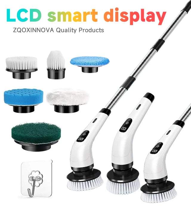 Multipurpose Cleaning Brush  Kitchen Gadgets Hair Brushes Bathroom Broom Toilet Mops Electric Household Cordless Spin Scrubber