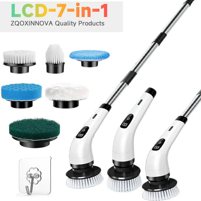 Multipurpose Cleaning Brush  Kitchen Gadgets Hair Brushes Bathroom Broom Toilet Mops Electric Household Cordless Spin Scrubber