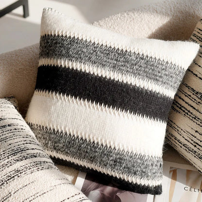 Junwell Modern Polyester Textured Fabric Dec.pillow Light luxury Nordic Fabric Cushion Cover For Living Room Sofa Pillow Cover