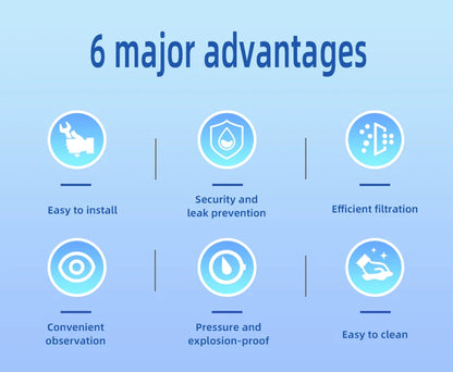 Purifier Output Universal Shower Filter PP Cotton Shower Strainer Faucet Water Heater Purification Kitchen Bathroom Fittings